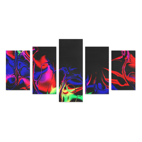 Abstract glowing 02 Canvas Print Sets C (No Frame)