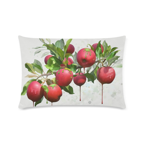 Melting Apples, fruit watercolors Custom Zippered Pillow Case 16"x24"(Twin Sides)