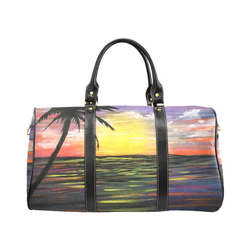 Sunset Sea New Waterproof Travel Bag/Large (Model 1639)