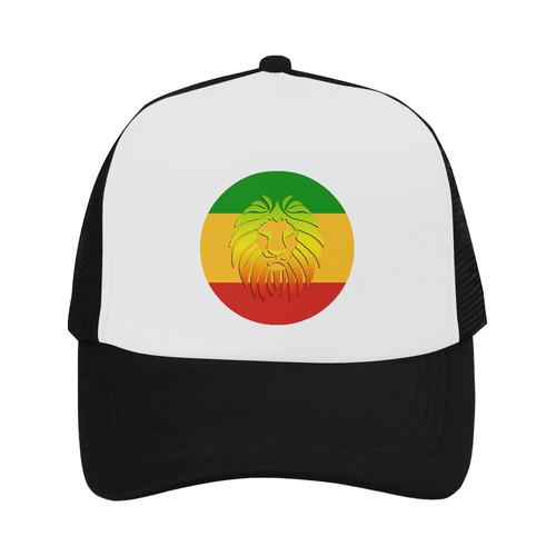 Rastafari Lion Flag green yellow red Trucker Hat