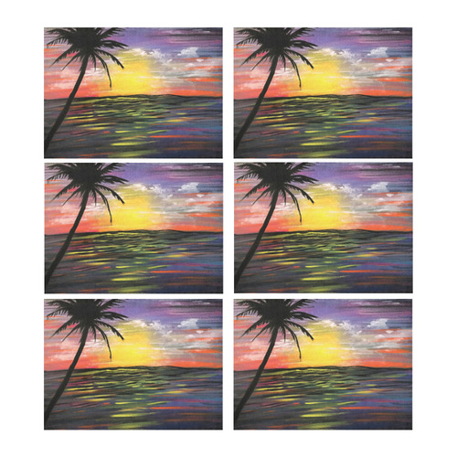 Sunset Sea Placemat 14’’ x 19’’ (Set of 6)