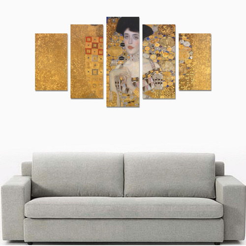 Gustav Klimt Adele Bloch Bauer Portrait Canvas Print Sets A (No Frame)