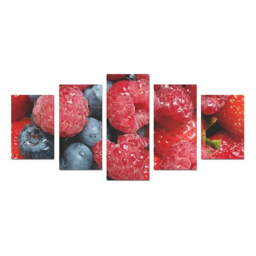 Red Berry Mix Canvas Print Sets D (No Frame)