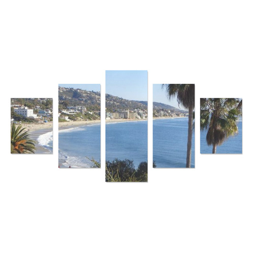 Travel-Laguna Beach Canvas Print Sets B (No Frame)
