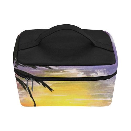 Sunset Sea Cosmetic Bag/Large (Model 1658)