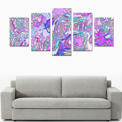 abstract joy 6 by JamColors Canvas Print Sets D (No Frame)