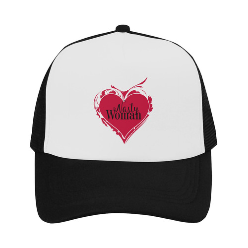 NASTY WOMAN ART HEART for powerwomen Trucker Hat
