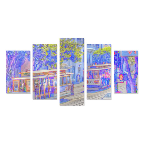 San Francisco neon Canvas Print Sets A (No Frame)