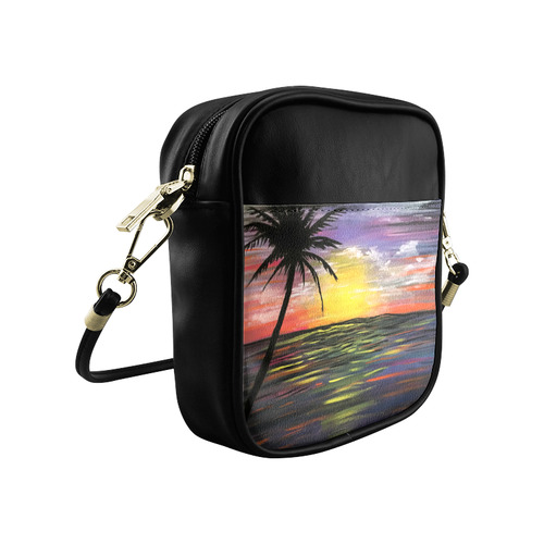 Sunset Sea Sling Bag (Model 1627)