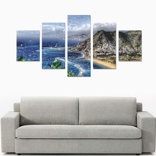 Travel-painted Tenerife Canvas Print Sets B (No Frame)