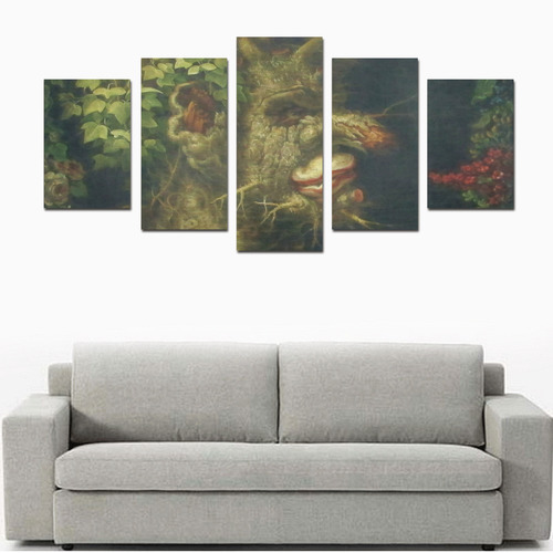 Awesome Painting Winter from Guiseppe Arcimboldo Canvas Print Sets D (No Frame)