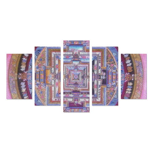 Buddhist Kalachakra Mandala Canvas Print Sets A (No Frame)