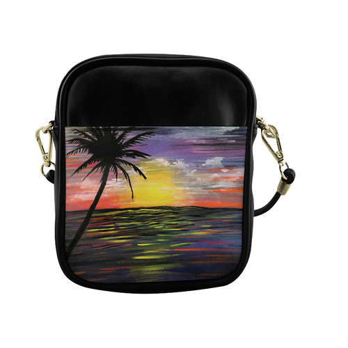 Sunset Sea Sling Bag (Model 1627)