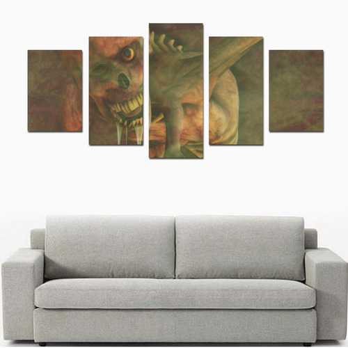 The Life of a Zombie Canvas Print Sets D (No Frame)