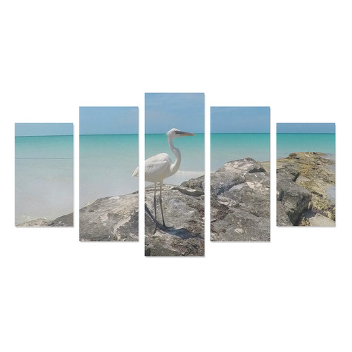 Heron By The Sea Canvas Print Sets A (No Frame)