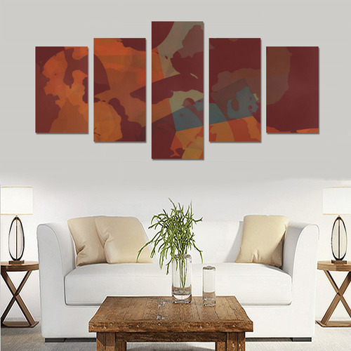 Rust and Sky Canvas Print Sets C (No Frame)