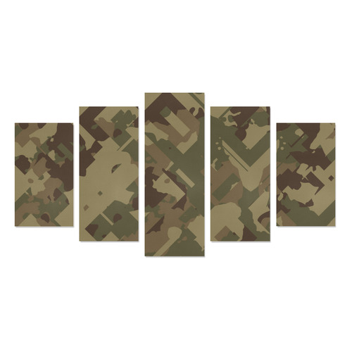 Camouflage Chaos Canvas Print Sets A (No Frame)