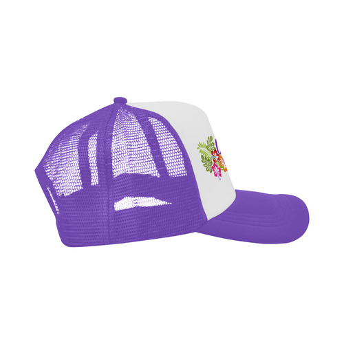 Tropical Aloha Hibiscus Bouquet Trucker Hat