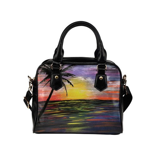 Sunset Sea Shoulder Handbag (Model 1634)