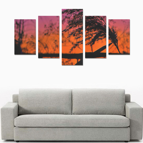 fantastic sunset Canvas Print Sets C (No Frame)