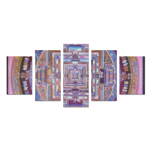 Buddhist Kalachakra Mandala Canvas Print Sets D (No Frame)