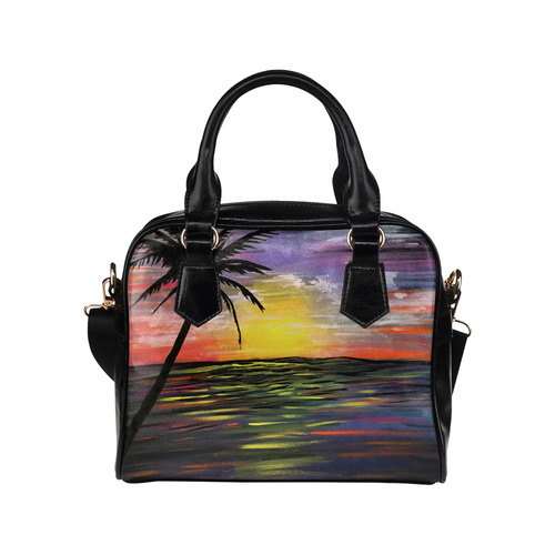 Sunset Sea Shoulder Handbag (Model 1634)