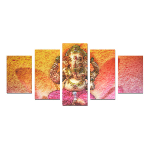Ganesh, Son Of Shiva And Parvati Canvas Print Sets D (No Frame)