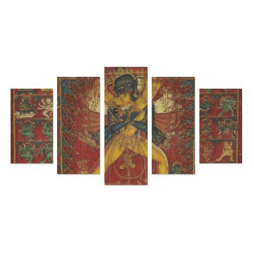 Buddhist Deity Kalachakra Canvas Print Sets A (No Frame)