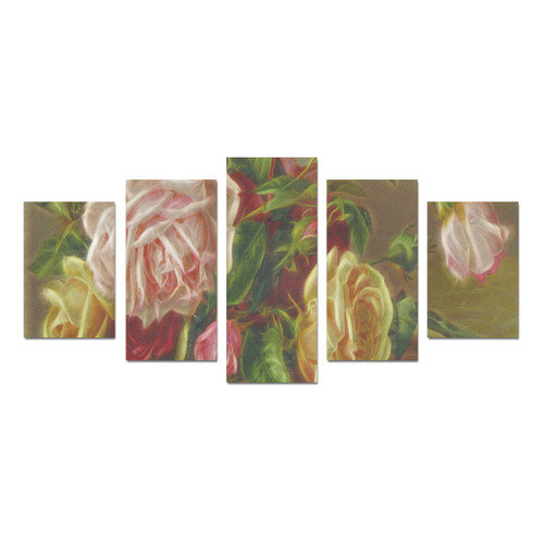 A Rose Is A Rose Is A Rose Canvas Print Sets D (No Frame)