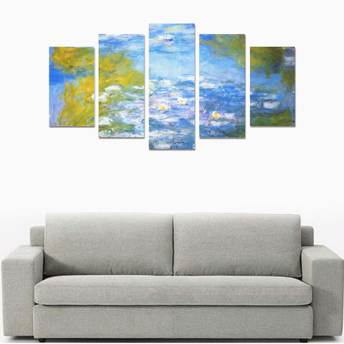 Claude Monet Water Lilies Floral Landscape Canvas Print Sets A (No Frame)