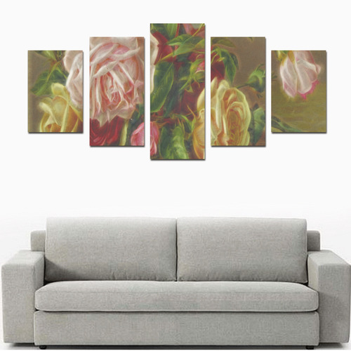 A Rose Is A Rose Is A Rose Canvas Print Sets D (No Frame)