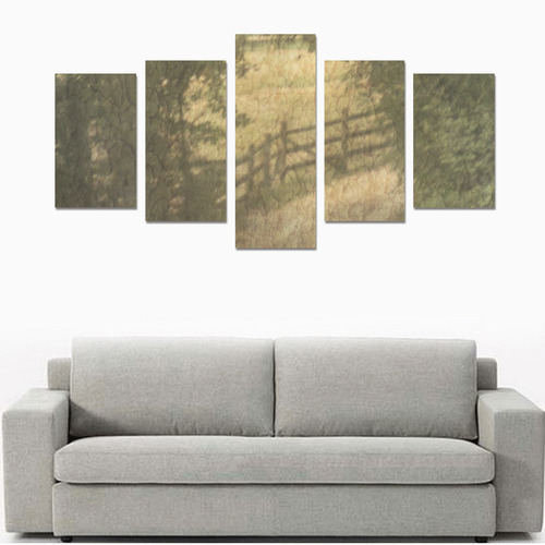 Vintage Landscape 02 Canvas Print Sets C (No Frame)