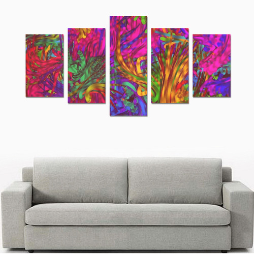 hot liquid abstract plastic B Canvas Print Sets C (No Frame)