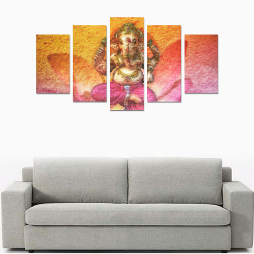 Ganesh, Son Of Shiva And Parvati Canvas Print Sets A (No Frame)