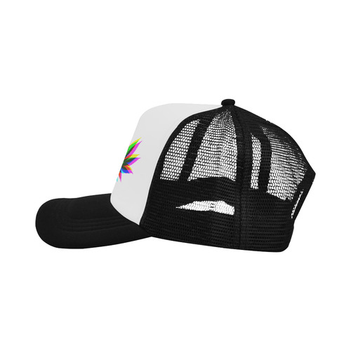 Wild Hemp Leaves - neon colored Trucker Hat