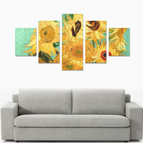 Van Gogh Sunflowers Canvas Print Sets B (No Frame)