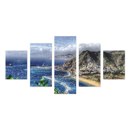 Travel-painted Tenerife Canvas Print Sets B (No Frame)