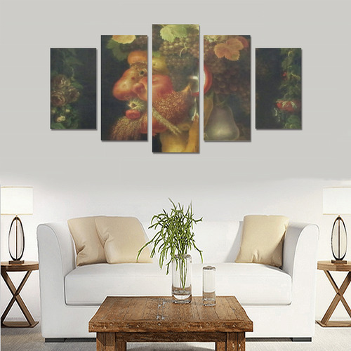 Awesome Painting Autum  from Guiseppe Arcimboldo Canvas Print Sets A (No Frame)