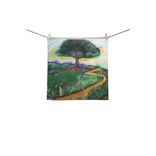 Tree Of Imagination Square Towel 13“x13”