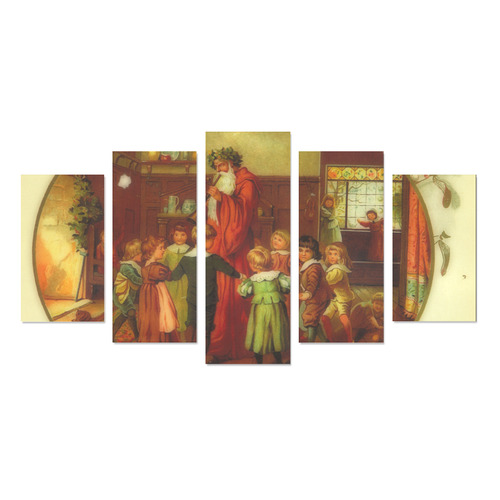 Father Christmas and the Circle of Love Canvas Print Sets A (No Frame)