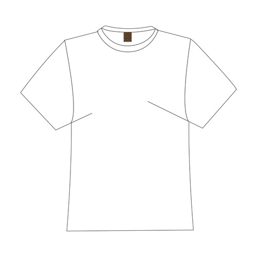 Sugarskull Pattern, orange by JamColors Logo for Men&Kids Clothes (4cm X 5cm)