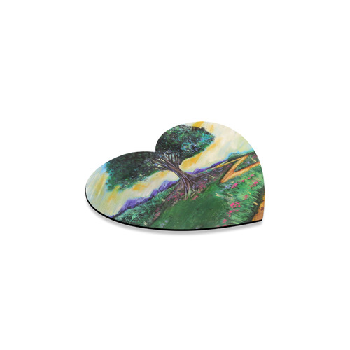 Tree Of Imagination Heart Coaster