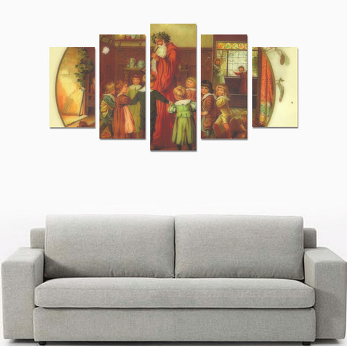 Father Christmas and the Circle of Love Canvas Print Sets A (No Frame)