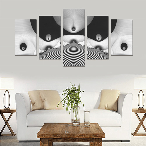 black and Whtie 17 Canvas Print Sets C (No Frame)