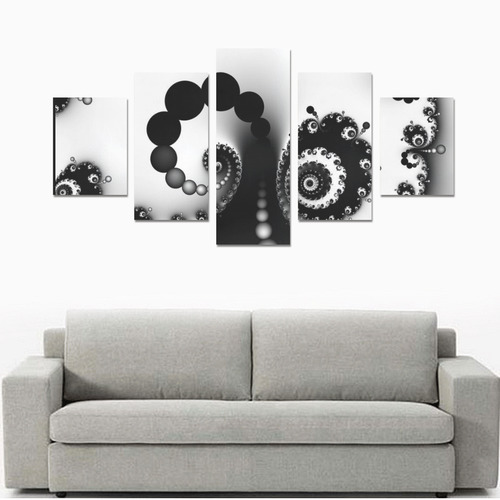 black and white 16 Canvas Print Sets B (No Frame)