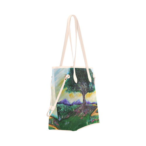 Tree Of Imagination Clover Canvas Tote Bag (Model 1661)