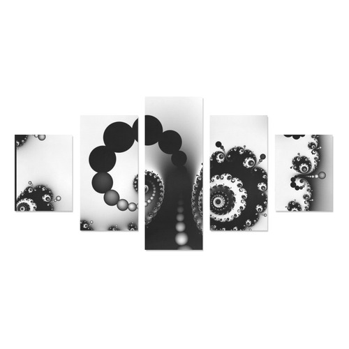 black and white 16 Canvas Print Sets B (No Frame)