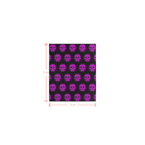 Sugarskull Pattern,purple by JamColors Logo for Men&Kids Clothes (4cm X 5cm)