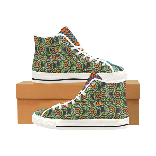 African Print 1 Vancouver H Women's Canvas Shoes (1013-1)