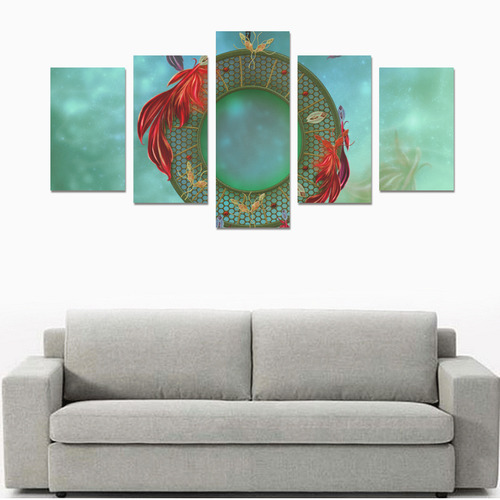 Wonderful dreamcatcher with feather Canvas Print Sets C (No Frame)